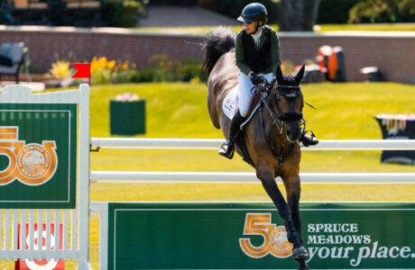 Amy Millar inaugura la stagione con una vittoria da incorniciare a Spruce Meadows 1 Amy Millar CAN Christiano win the Mission Possible 1.45m © Spruce Meadows Media Bart Onyszko