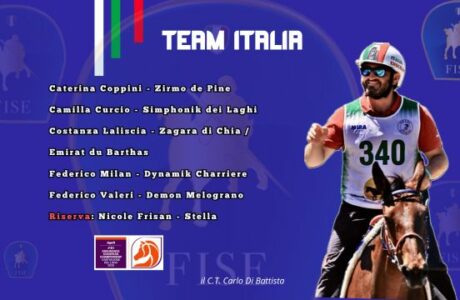 IL C.T. Carlo di Battista ha fatto le sue scelte. 1 Caterina-Coppini-Zirmo-de-Pine-Camilla-Curcio-Simphonik-dei-Laghi-Costanza-Laliscia-Zagara-di-Chia-Emirat-du-Barthas-Federico-Milan-Dynamik-Charriere-Federico-Valeri-Demon-