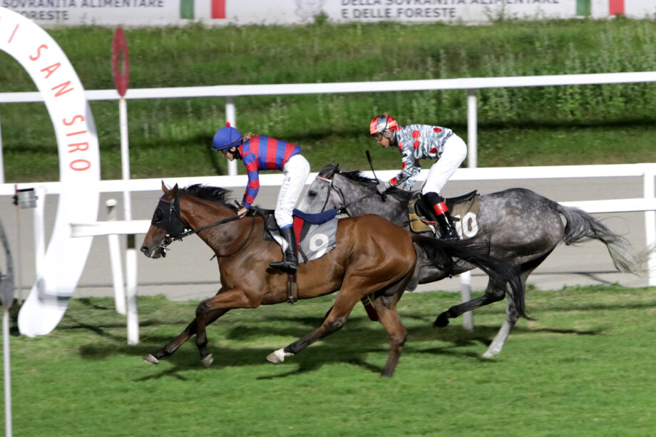 Il sabato sera di galoppo all'ippodromo SNAI San Siro con la giovane generazione sotto i riflettori. 2 Corsa7 PREMIO GABRIO VISCONTI DI SAN VITO