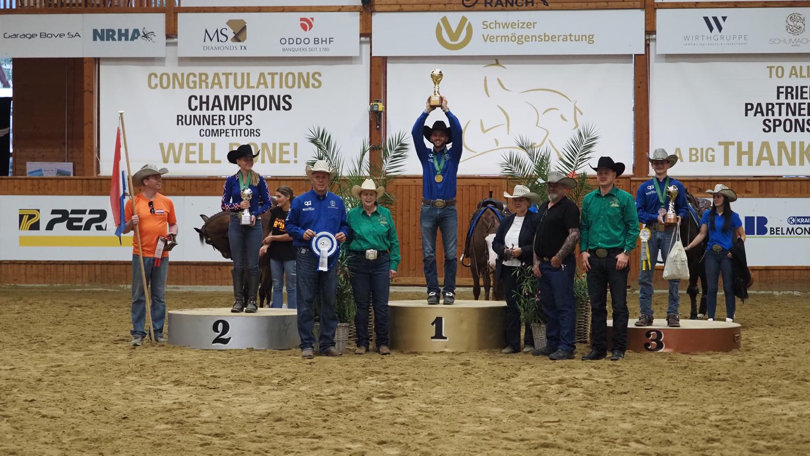 World Reining Championships 2025: l'Italia continua a dominare a Givrins 6 Gabriele Costantini e Pietro Sala Gold e Bronze Individuale YR Pro