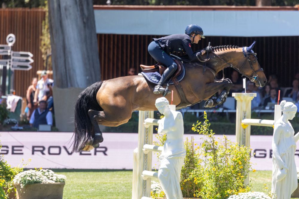 Prima prova a tempo (Tabella C) del Campionato Europeo di salto ostacoli a La Coruña. 1 Giulia Martinengo Marquet su delta de l'Isle Campionatro Europeo 2025