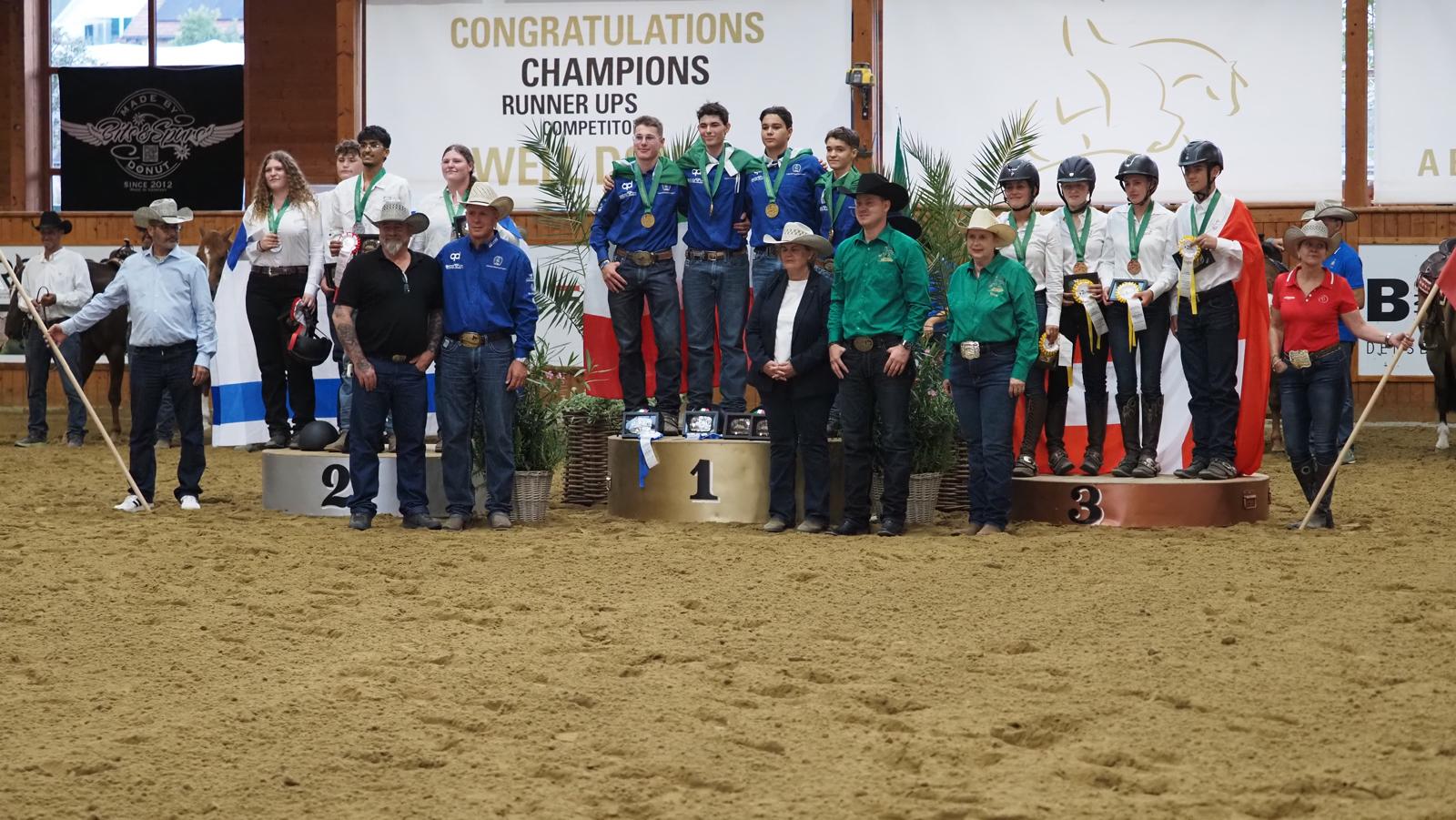 World Reining Championships 2025: l'Italia continua a dominare a Givrins 11 Junior team Gold
