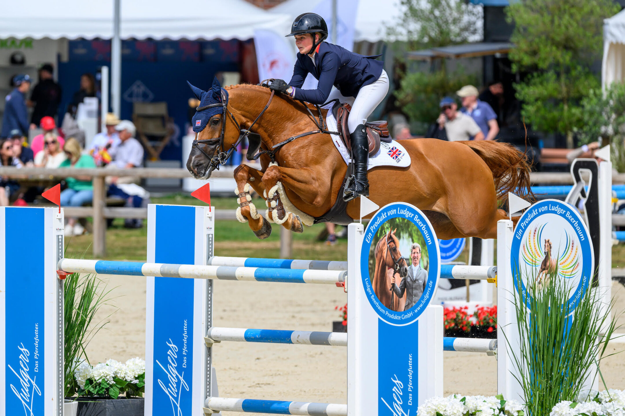 FEI Jumping European Championship Ch J YR: Rachel Proudley wins sensationally in the young riders category, Lieselot Kooremans takes gold in the children's category 1 Rachel Proudley (GB) winner in the Young-Riders Class