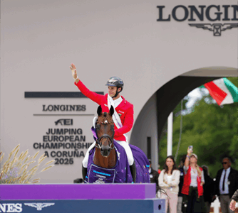 Una serie fotografica dei Campionati Europei FEI 2025 di Salto Ostacoli 1 Richard Vogel vincitore individuale dei Campionati Europei FEI di Salto Ostacoli