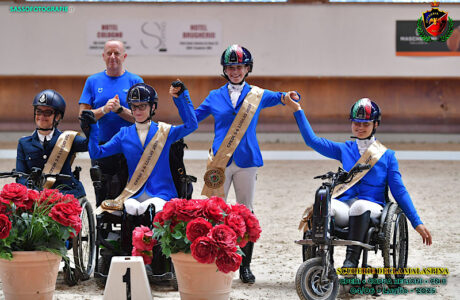 CDI Milano: la Nazionale di Paradressage vince in casa 1 Sileoni sul podio nel CDI Milano Paradressage