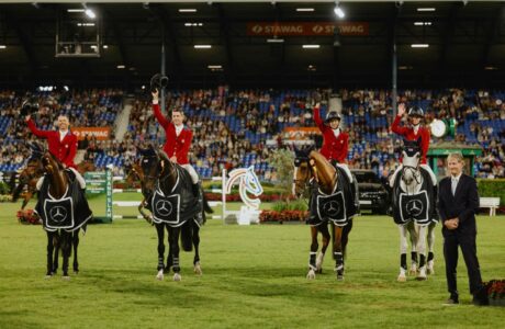 CHIO Aachen 2025: gli Stati Uniti dominano la Mercedes-Benz Nations Cup 1 Squadra USA CHIO Aachen 2025