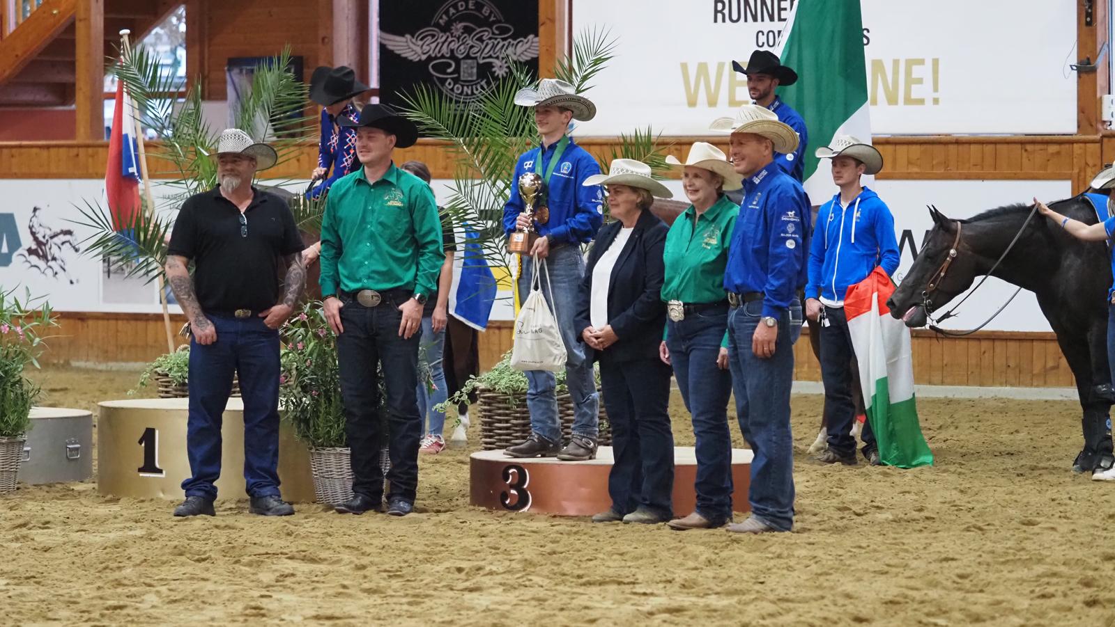 World Reining Championships 2025: l'Italia continua a dominare a Givrins 5 Pietro Sala bronzo indivudale Young Pro