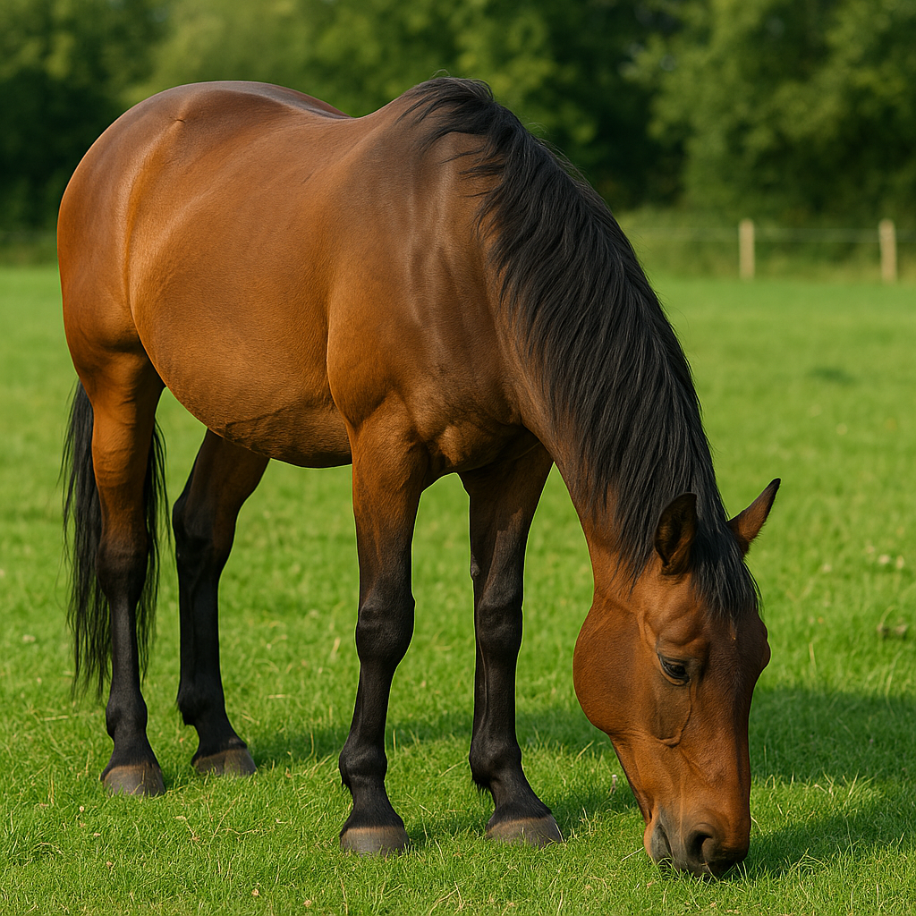 Cavallo al pascolo