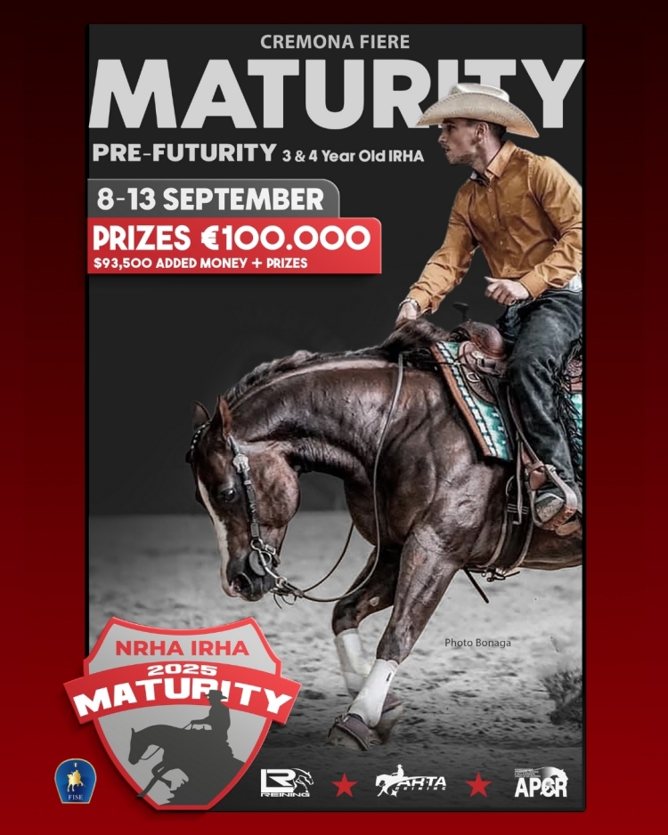 Reining a CremonaFiere: il Maturity IRHA-NRHA-FISE 2025 1 maturiry reining 2025
