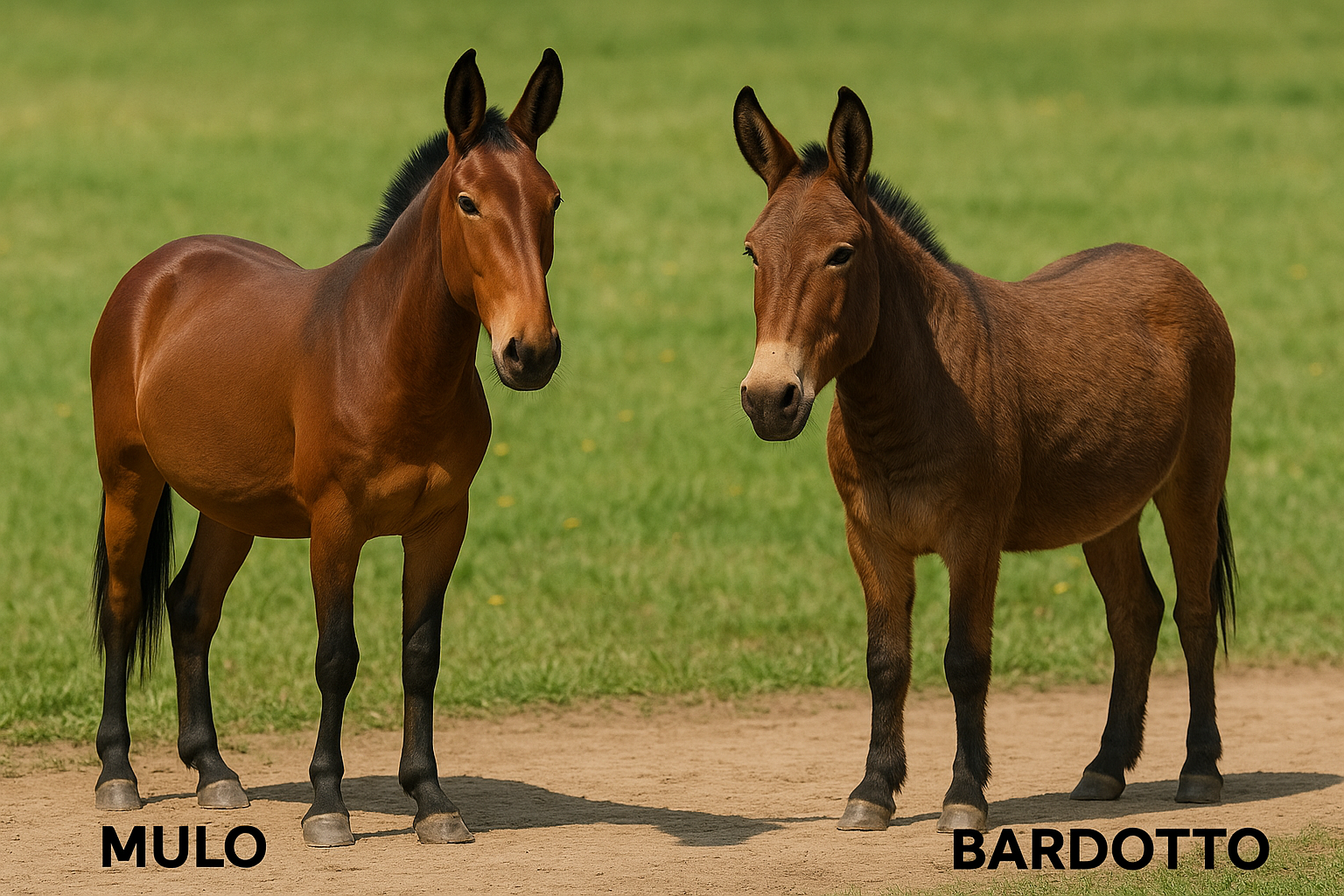 Muli e bardotti: gli “ibridi testardi” che hanno fatto la storia. 1 differenza tra mulo e bardotto