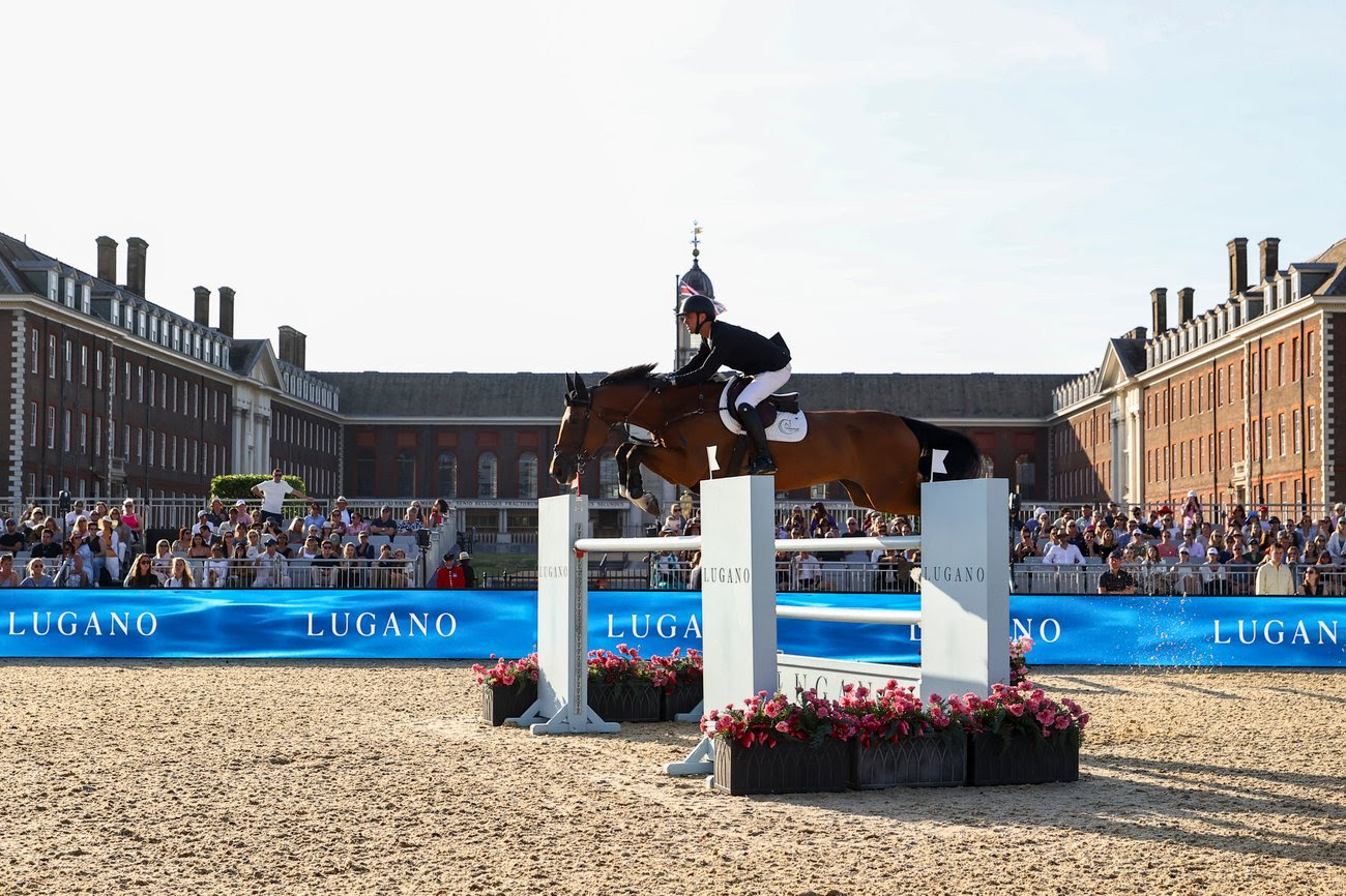 Gilles Thomas domina il Trofeo Lugano al Longines Global Champions Tour di Londra. 1 Gilles Thomas vincitore della gara alta a Londra 2025