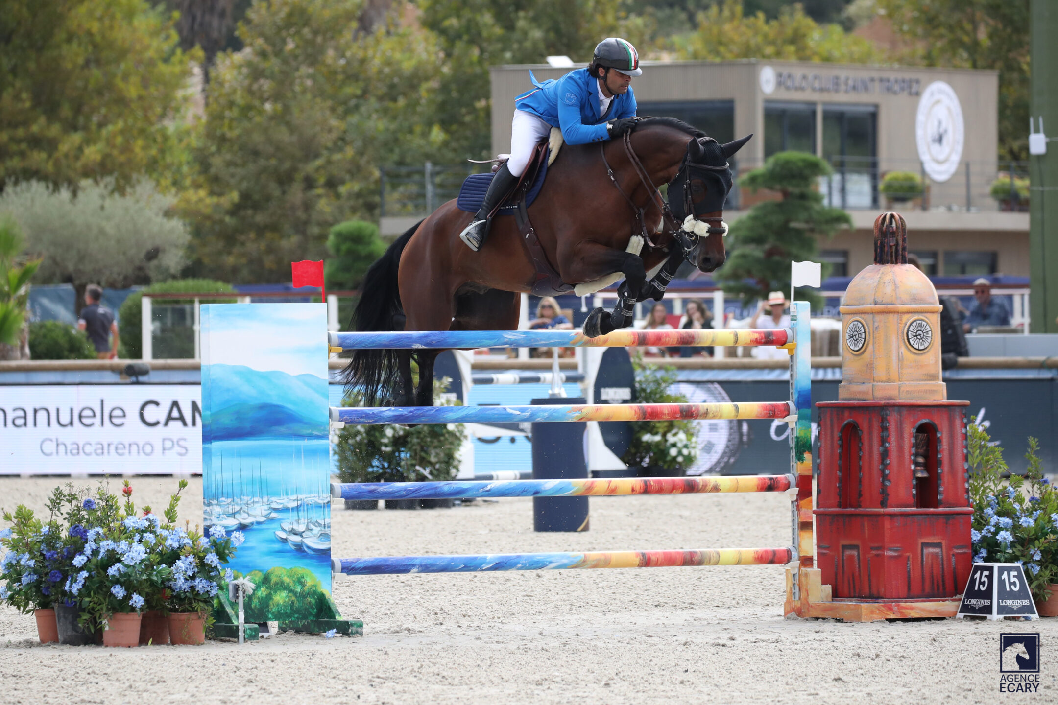 Italia in Finale a Barcellona dopo il secondo posto nella Longines League of Nations di St. Tropez 4 LLN Emanuele Camilli Chacareno PS©Ecary