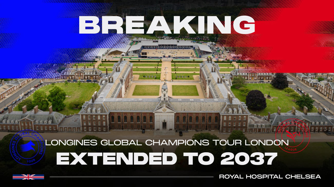 Il Longines Global Champions Tour di Londra resta al Royal Hospital Chelsea fino al 2037. 1 Il Longines Global Champions Tour di Londra resta al Royal Hospital Chelsea fino al 2037.