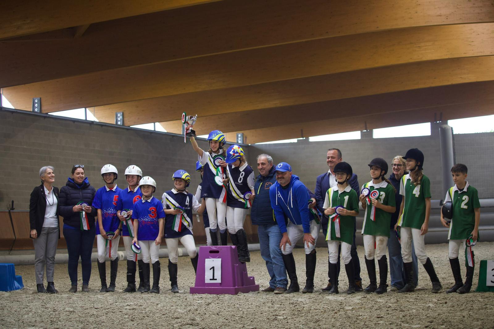Podio Esordienti Pony Horseball
