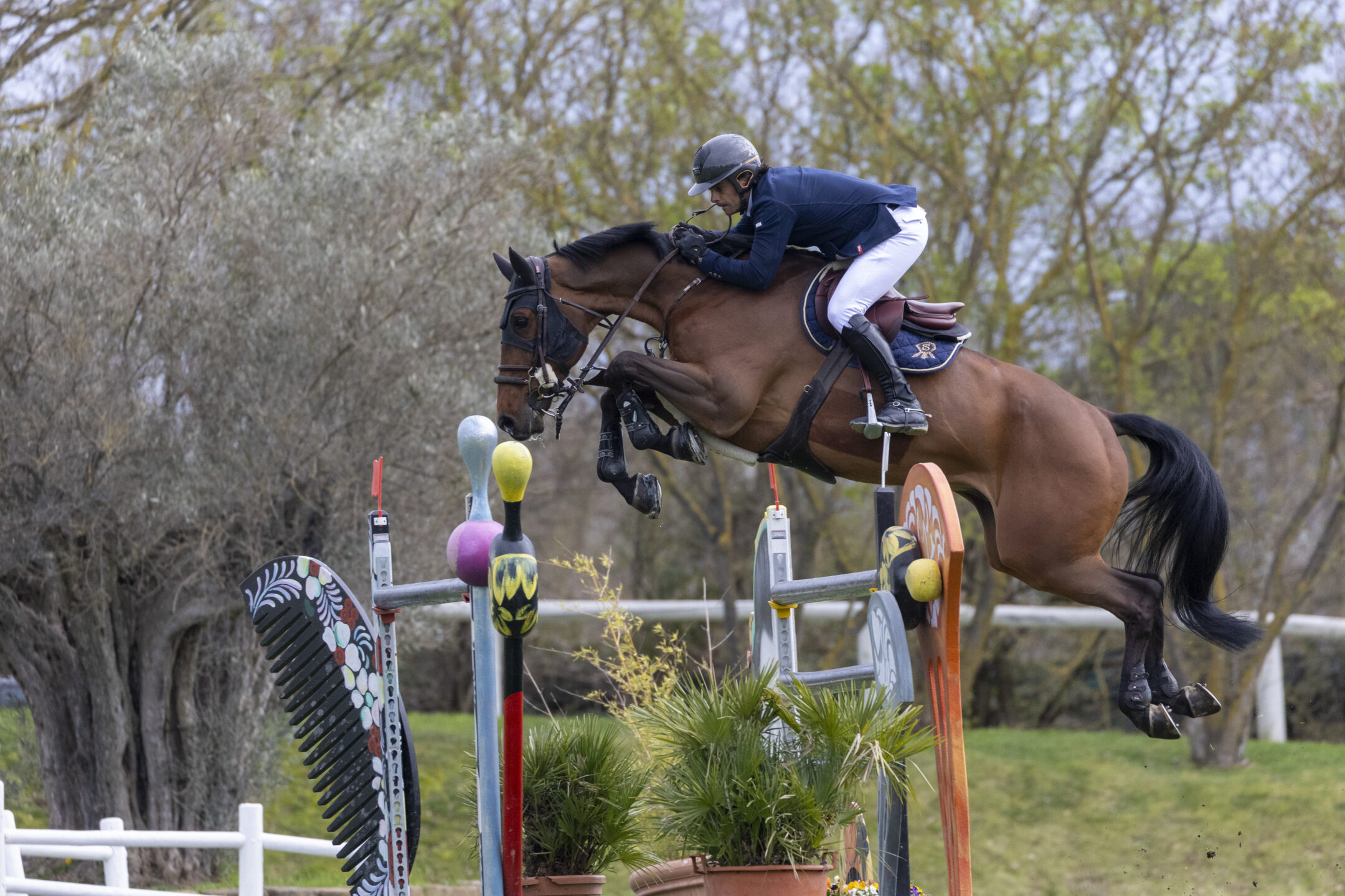 Emanuele Camilli in sella a Chacareno PS
