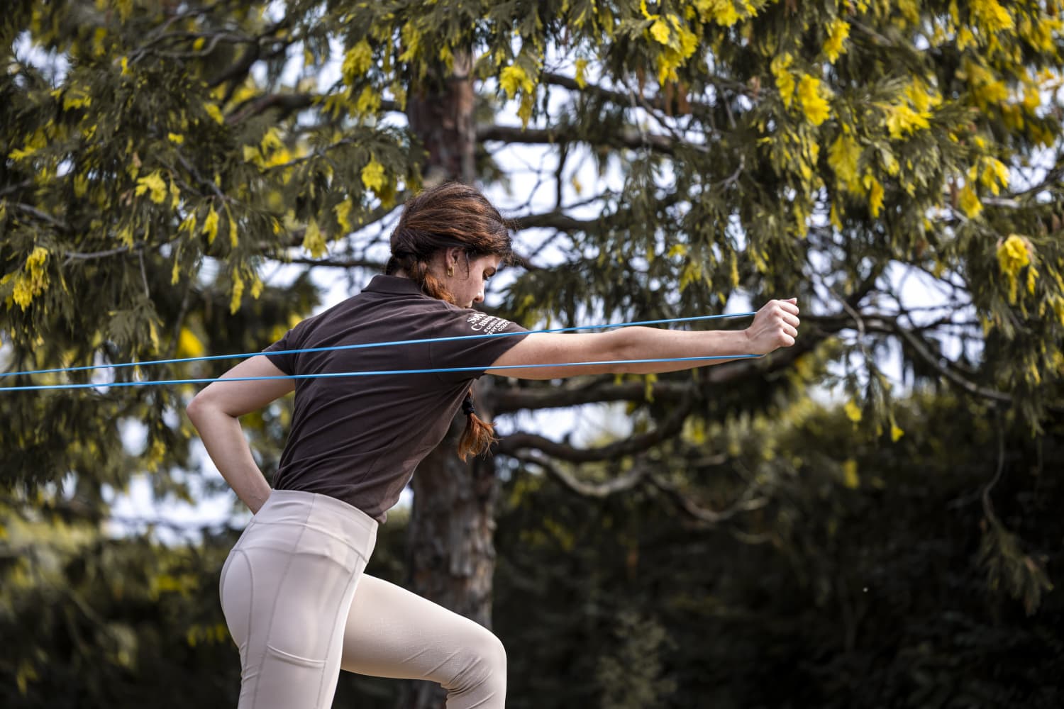 Safia Caniato preparazione fisica del cavaliere 1