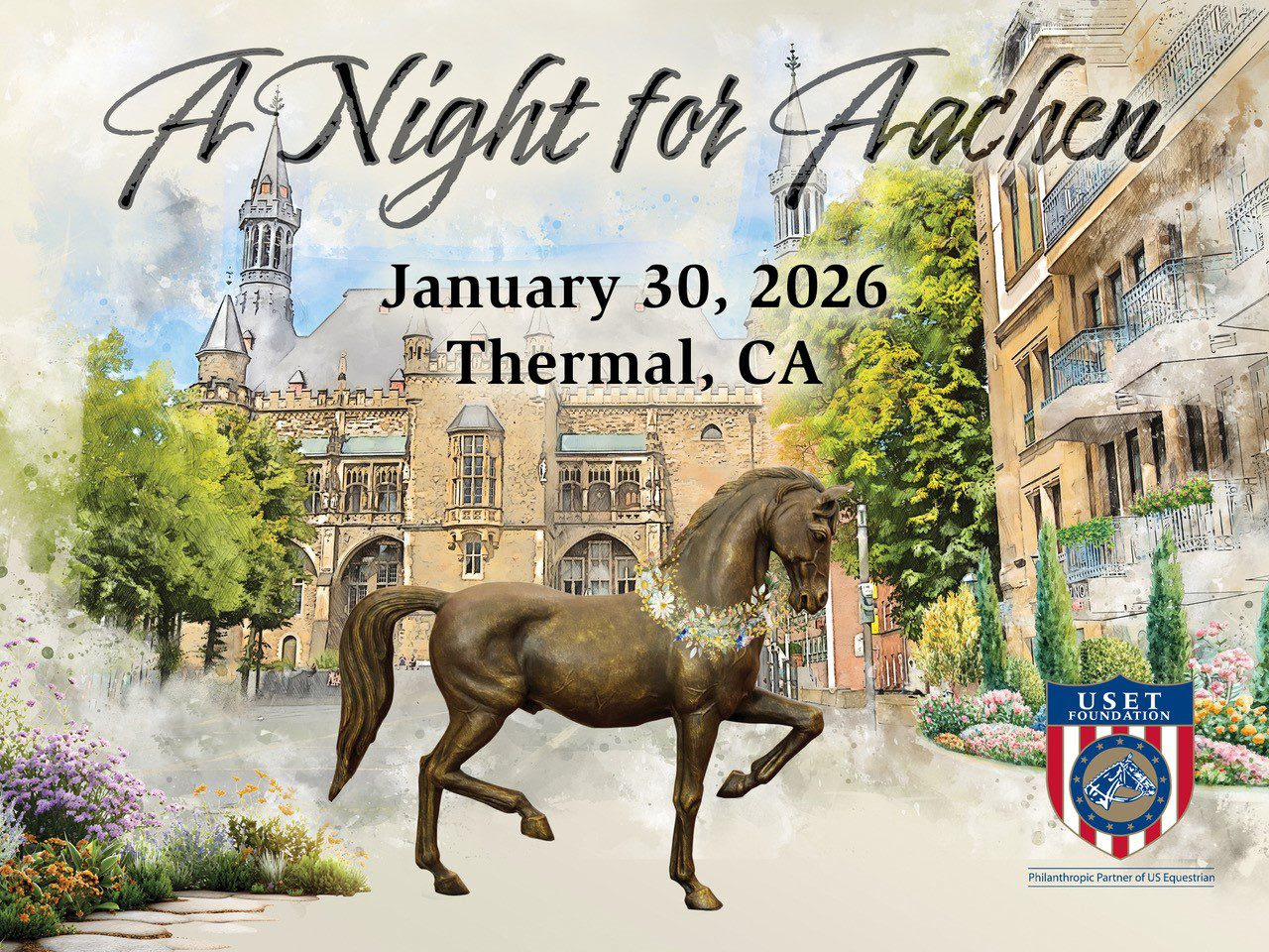 A Night for Aachen”: la USET Foundation porta a Thermal una serata a sostegno dei team USA.