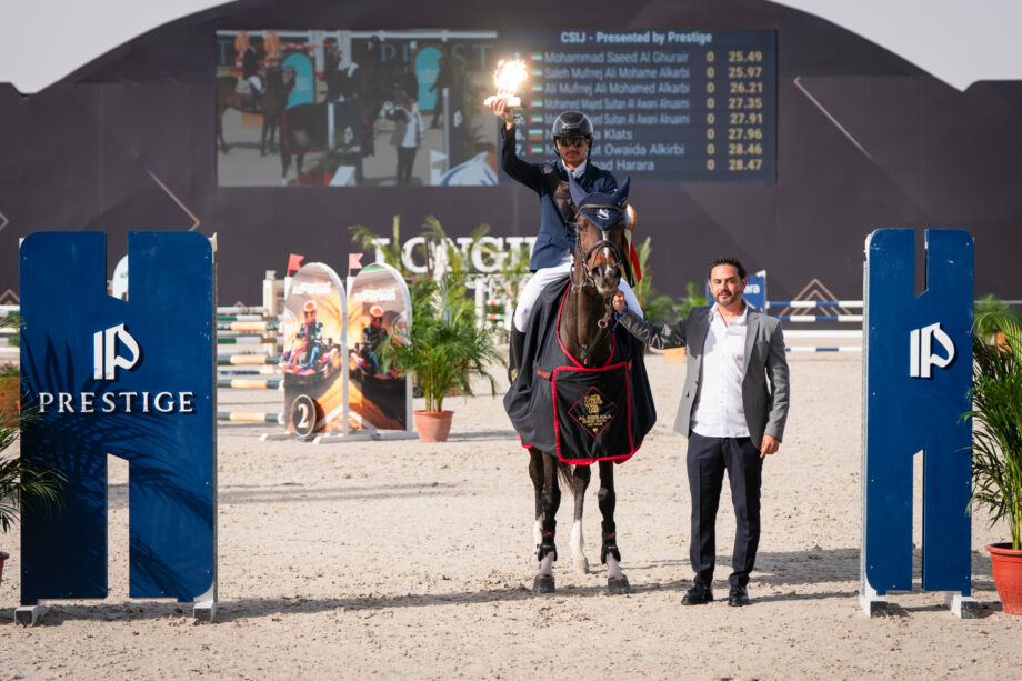 Alexander McLean conquista la CSI4*-W Diamond Tour Longines Ranking Class presented by AMEA Power 3 ALSHIRAATOUR FRIDAY ARENA 2 Prestige 1st Corlyska Mohammad Saeed Al Ghurair Bertilleprod 2