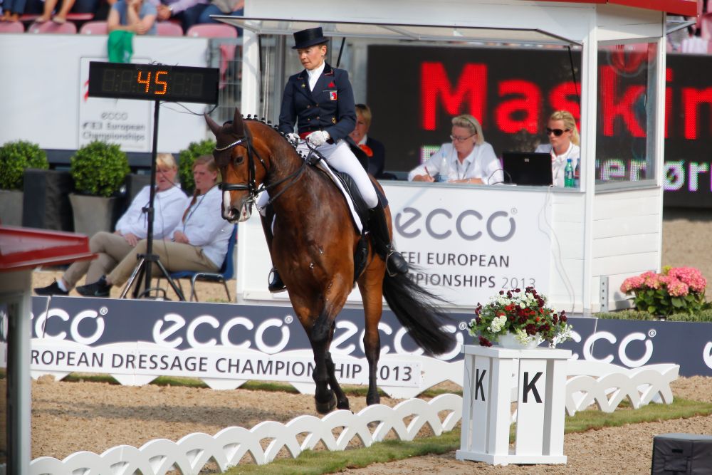 Quando parla la giuria, il verdetto che chiude la ripresa di Dressage.