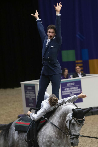 ECCO FEI World Championships 2022, Herning (DEN) Rebecca GREGGIO and Davide ZANELLA (ITA) on ORLANDO TANCREDI FEI Richard Juilliart