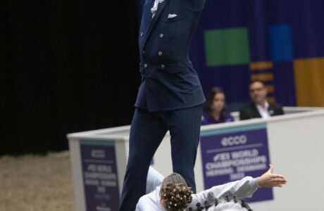 ECCO FEI World Championships 2022, Herning (DEN) Rebecca GREGGIO and Davide ZANELLA (ITA) on ORLANDO TANCREDI FEI Richard Juilliart