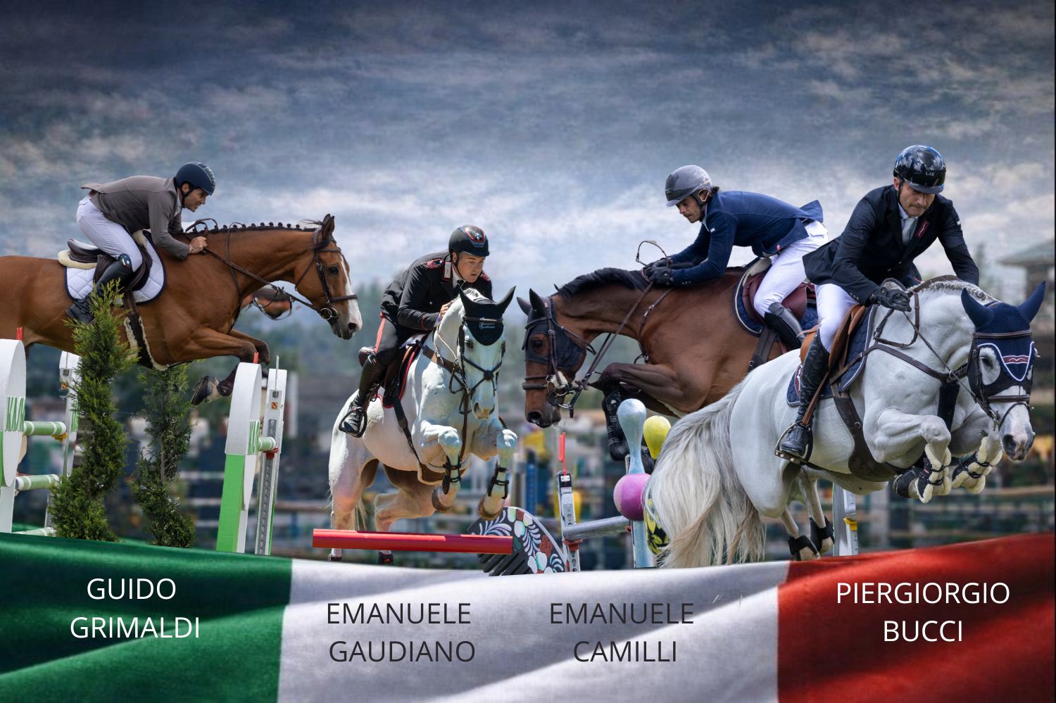 Guido Grimaldi, Emanuele Gaudiano, Emanuele Camilli e Piergiorgio Bucci