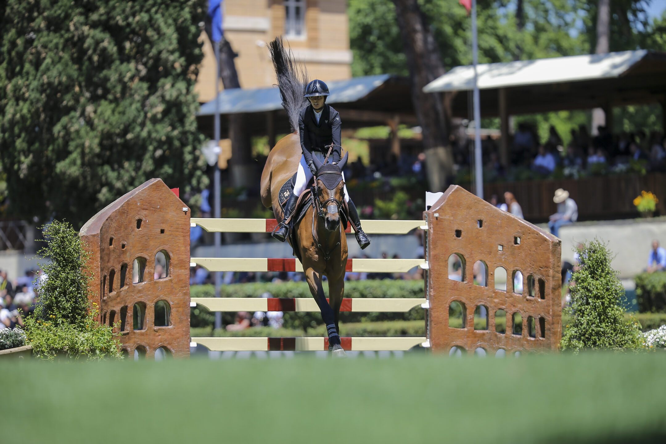 Nina Mallevaey su Dynastie de Beaufour Roma allo CSIO Roma 2025