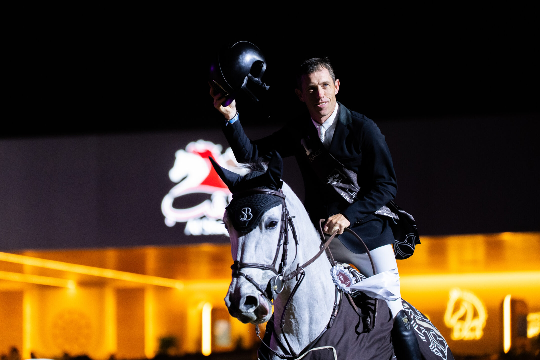 Scott Brash GBR and Hello Mango winners of CSI5 – 160cm Doha Equestrian Tour 2026 week 3 H.H. The Father Amirs Prix 21st to 24th of January 2026 Doha Qatar. PC CDET Lukasz Kowalski 1779