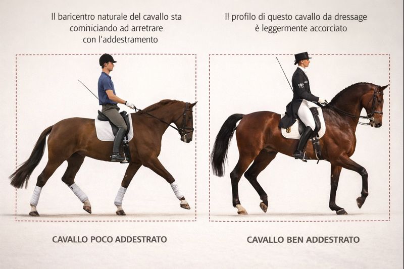 cavallo addestrato e cavallo non addestrato