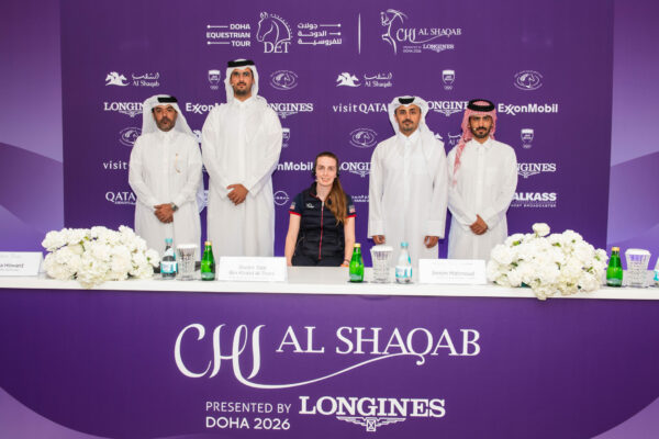 Press conference before the Doha Equestrian Tour 2026 week 6 CHI Al Shaqab presented by Longines 17th of February 2026 Doha Qatar. PC CDET Lukasz Kowalski 7571