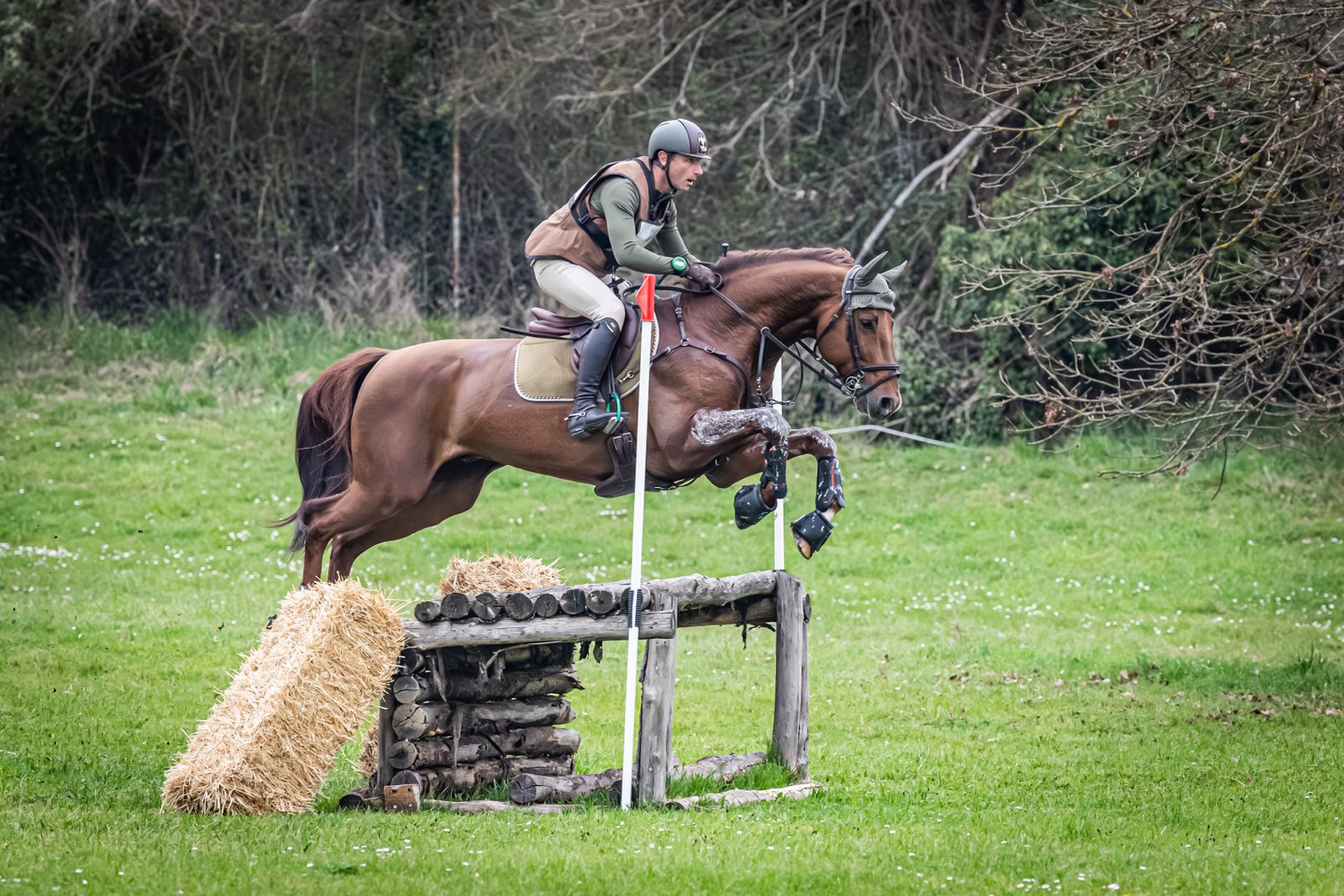 Foto n1: Kento Nagura in sella a Vinci De La Vigne JRA vincitore del 4Stelle corto nella prova di Cross Country (ph. Comitato Organizzatore