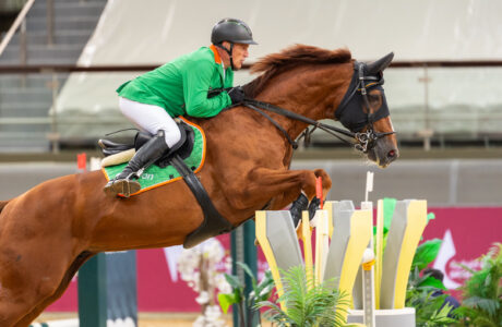 Gerfried Puck AUT and Equitron Naxcel V winners of CSI5 – 155cm Doha Equestrian Tour 2026 Al Shaqab Cup 25th to 28th of March 2026 Doha Qatar. PC CDET Lukasz Kowalski 6449