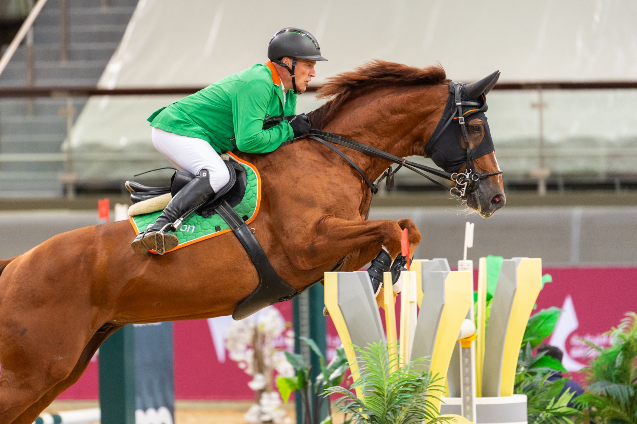 Gerfried Puck AUT and Equitron Naxcel V winners of CSI5 – 155cm Doha Equestrian Tour 2026 Al Shaqab Cup 25th to 28th of March 2026 Doha Qatar. PC CDET Lukasz Kowalski 6449