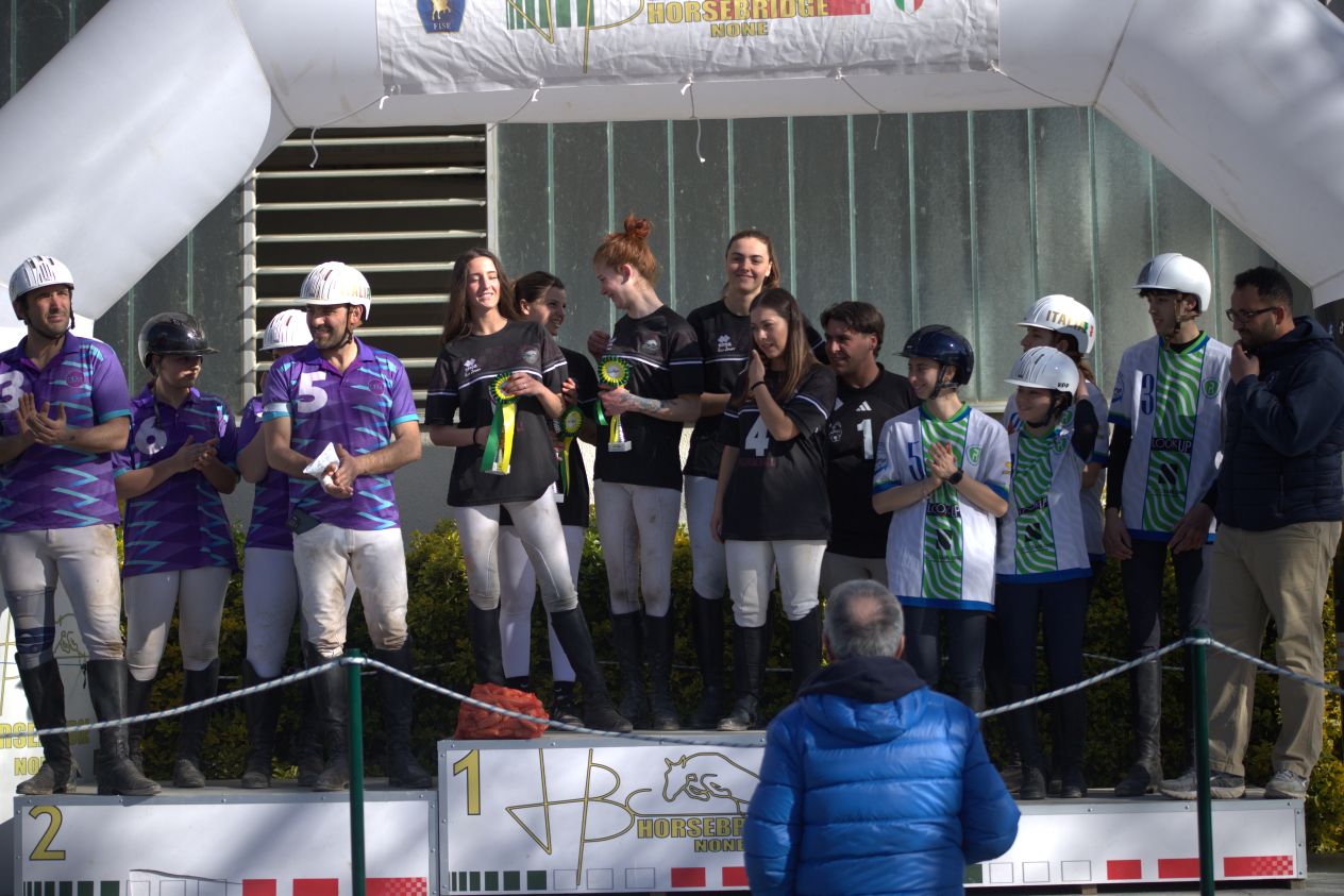 premiazione I tappa Camp It Senior Misto Horseball Serie B