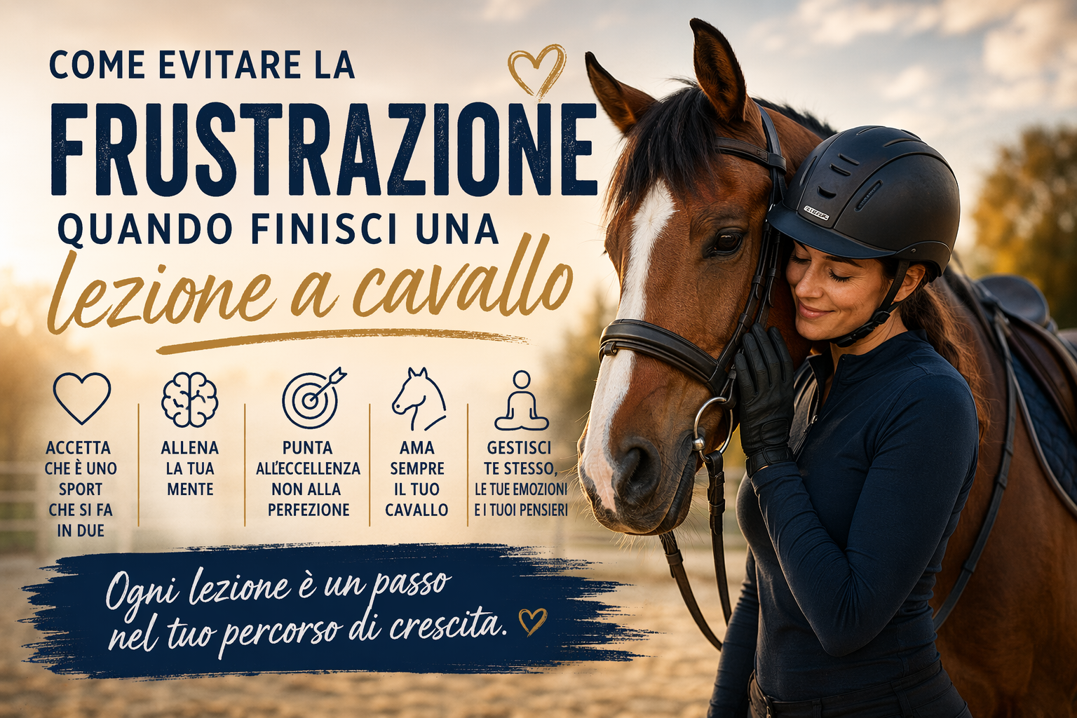 Come gestire la frustrazione dopo una lezione a cavallo