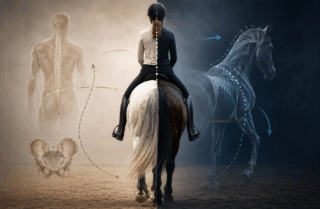 Le asimmetrie del cavaliere si ripercuotono sul cavallo