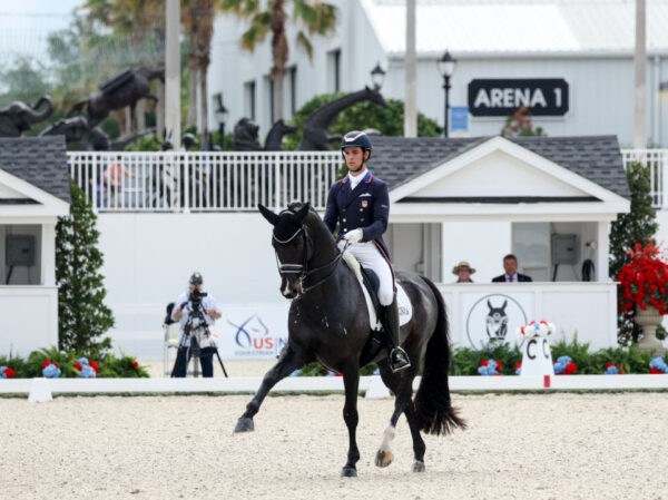 Christian Simonson domina il Grand Prix Dressage USA: Indian Rock trascina il campione in vetta a Ocala.
