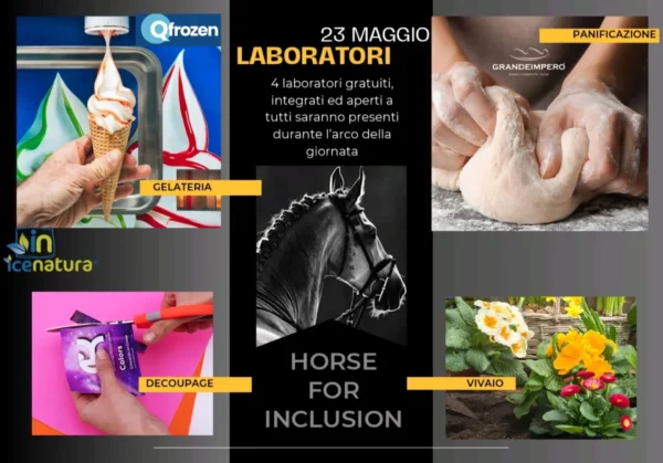 vAl Via domani la prima edizione di HORSE FOR INCLUSION Ai Pratoni del Vivaro manifestazione di equitazione completamente integrata.
