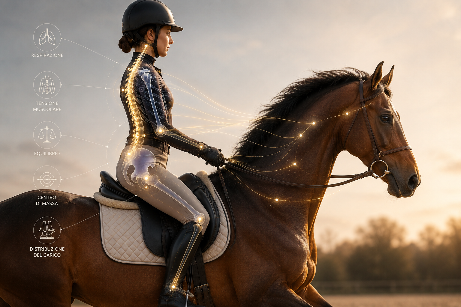 Biomeccanica e connessione cavallo-rider