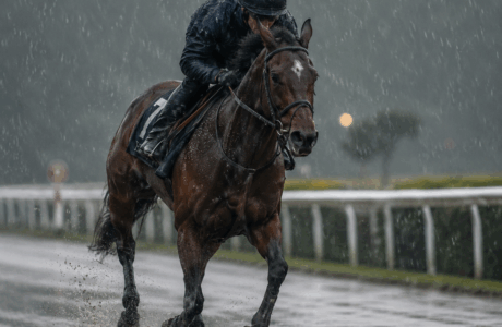 Montare a cavallo sotto la pioggia: quando il terreno diventa un rischio e cosa succede nelle gare.