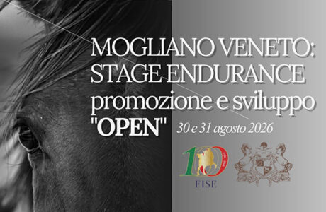 Mogliano Veneto, stage Endurance "open" il 30,31 agosto.