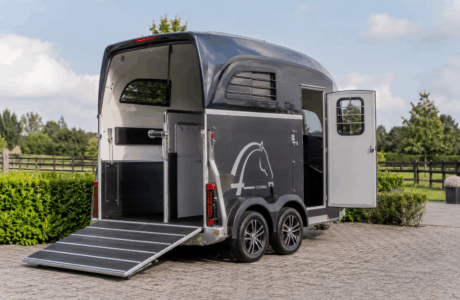Trasportare un cavallo di grandi dimensioni a un concorso ippico: trailer o furgone?.