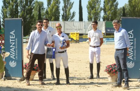 Antonio Campanelli vincitore cat 7 anni sabato circuito fise avantea giovani cavalli