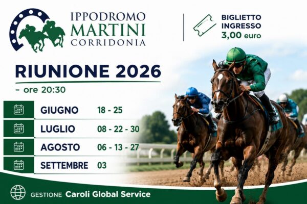 L’Ippodromo Martini di Corridonia: la nuova gestione Caroli