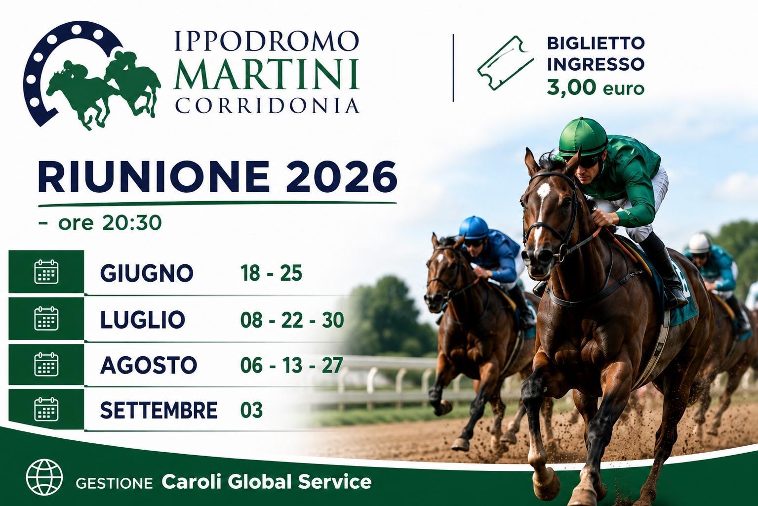 L’Ippodromo Martini di Corridonia: la nuova gestione Caroli