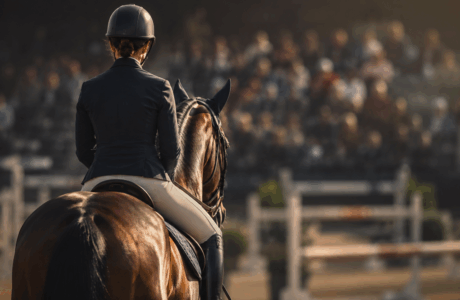 cavaliere in gara bisogno di dimostrare