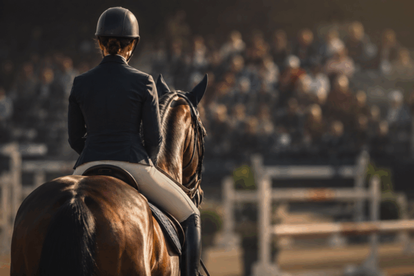 cavaliere in gara bisogno di dimostrare