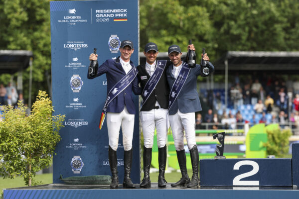 prizegiving Bettendorf Victor Deusser Daniel Kukuk Christian LGCT Riesenbeck 20260719 STEG5899